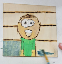 Load image into Gallery viewer, Pyrography at The Guildford Arts Festival