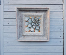 Load image into Gallery viewer, Framed Blue grey Sempervium