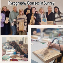 Load image into Gallery viewer, Pyrography at The Guildford Arts Festival