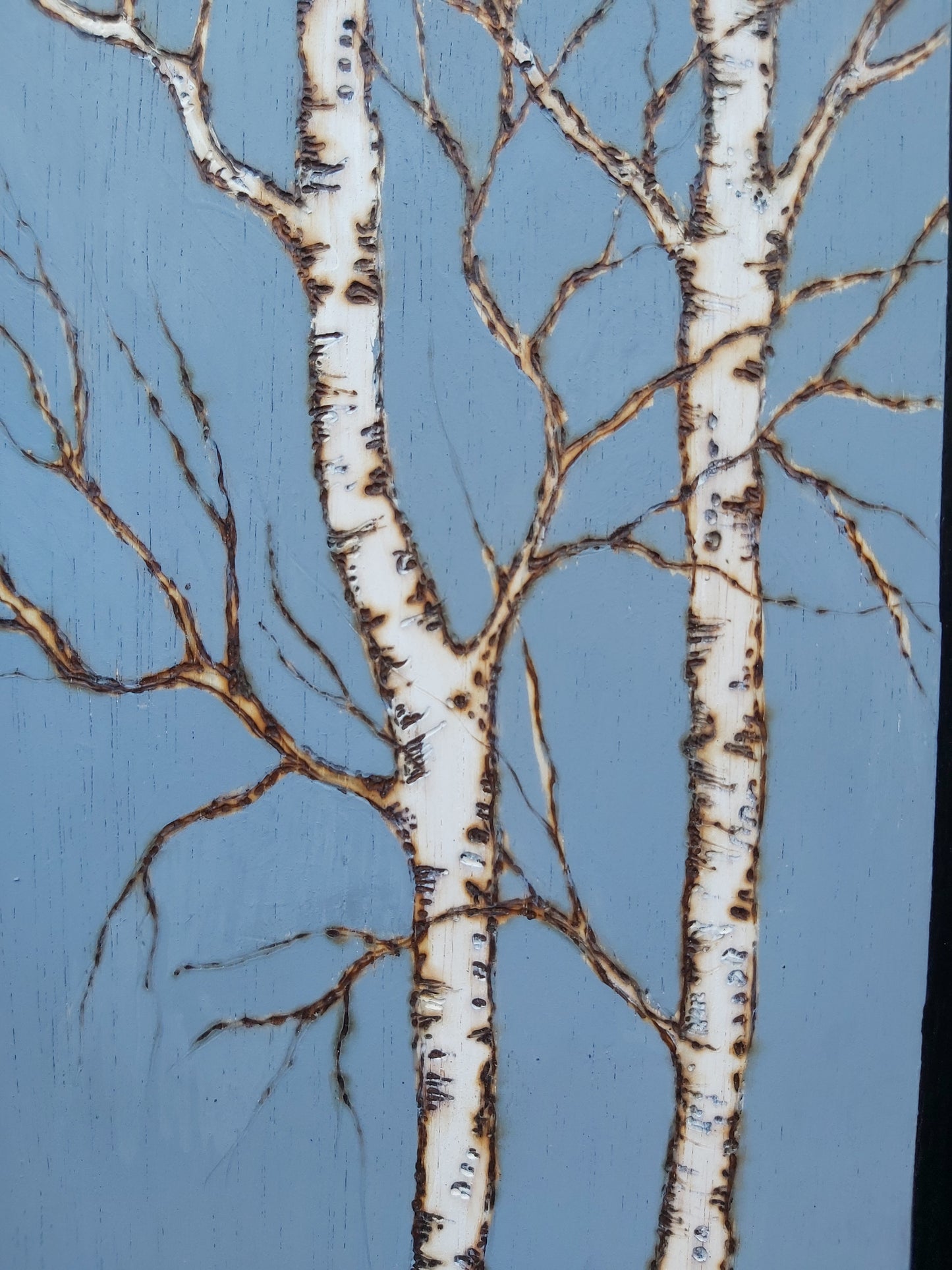 Baby Blue Birch Art