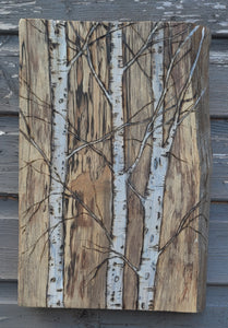 Birch on Birch Wood 1
