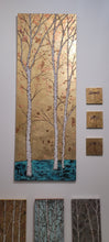 Load image into Gallery viewer, &quot;Shimmer&quot; Series of Gold and Copper Birch Trees
