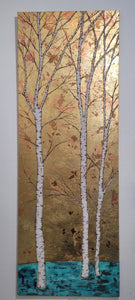 Autumn Gold and Copper Birch Trees