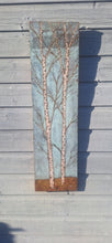 Load image into Gallery viewer, A pair of Silver Birch Copper verdigris with a touch of gold
