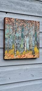Abstract Birch Tree