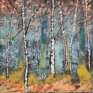 Abstract Birch Tree