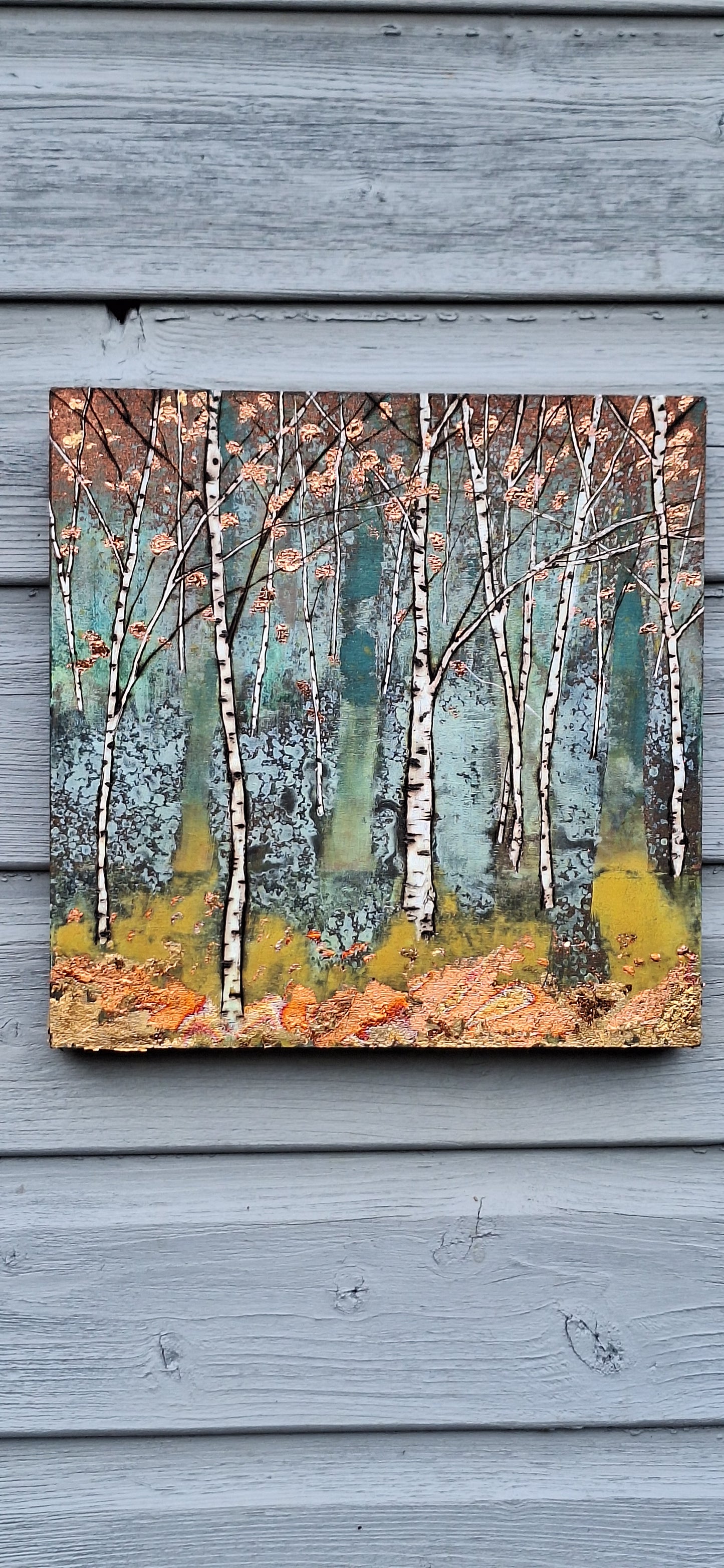 Abstract Birch Tree