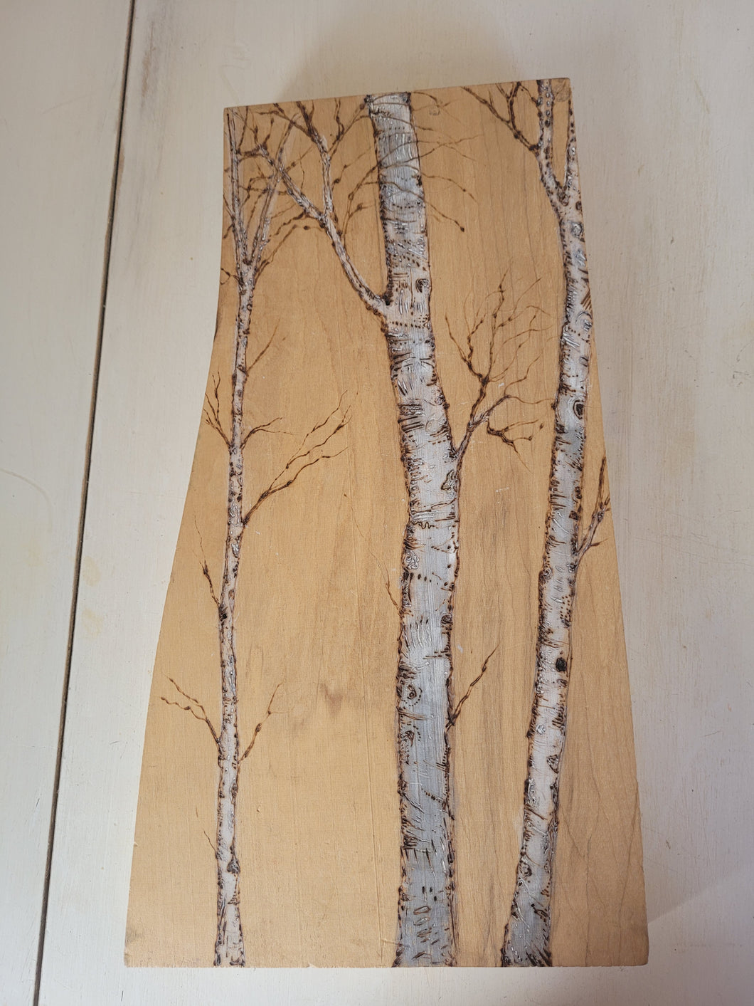 Three Birches on Ash