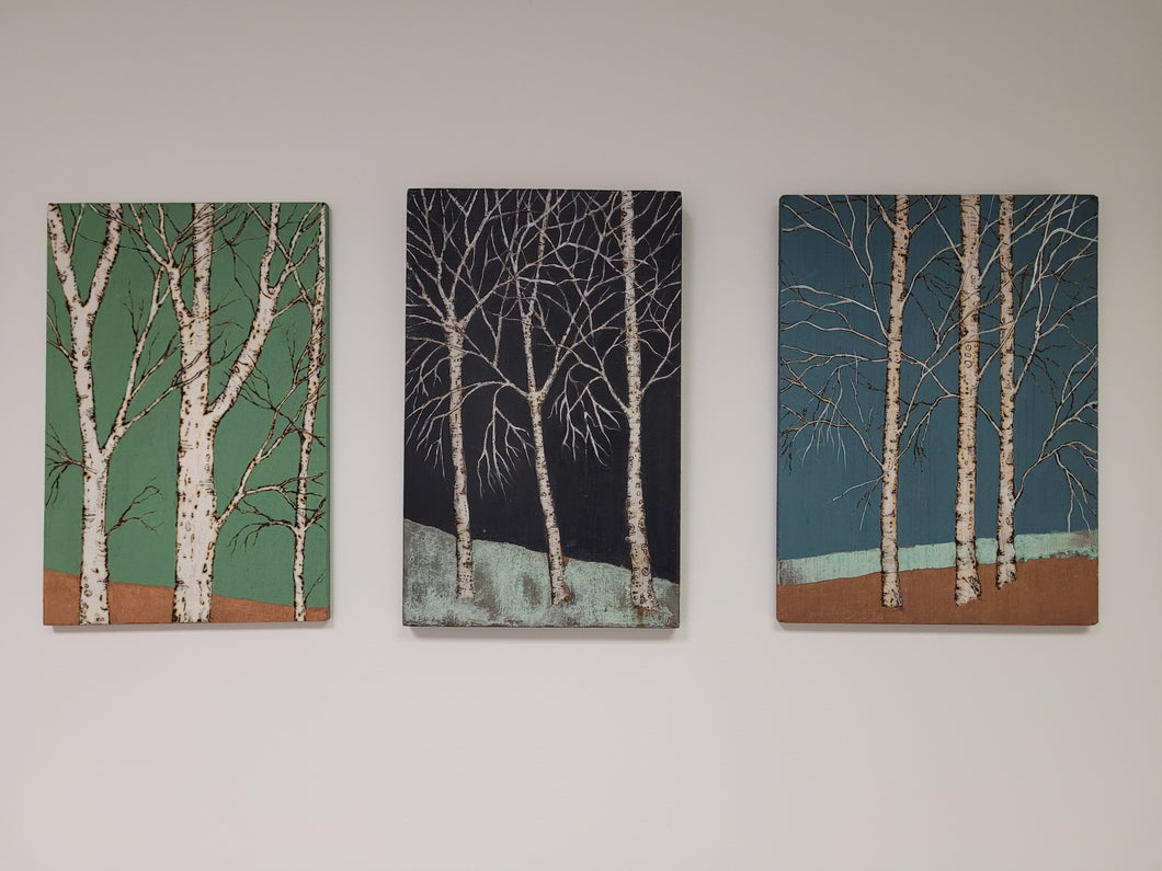Painted Birch Trees